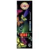 Koh-i-noor pastelky PROGRESSO fluorescenční dlouhé 6ks