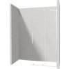 Deante Prizma stena sprchového kúta walk -in 100 cm biela matný/sklo priehľadné KTJ_A30R