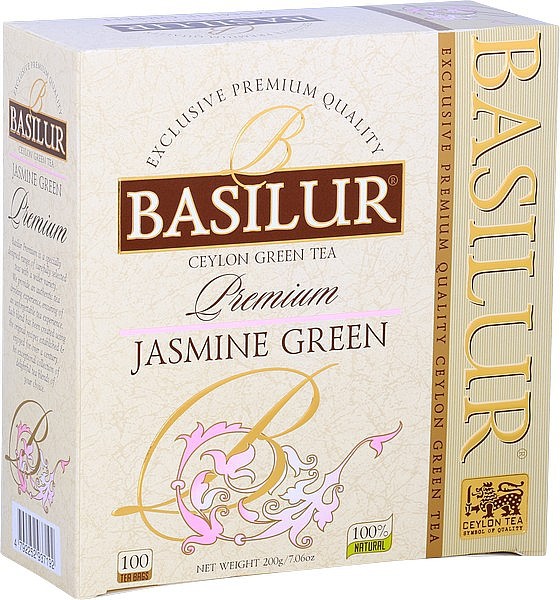 Basilur Premium Jasmine Green neprebal 100 x 2 g