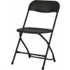 ZOWN Plastová záhradná stolička ALEX CHAIR - čierna GC-52B