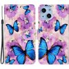 Puzdro pre iPhone 14 Motýľ fialové