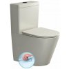 PACO RIMLESS WC kombi misa s nádržkou, spodný/zadný odpad, ivory