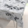Biante Zamatový obdĺžnikový obrus Tamara TMR-006 Designové kvety na sivom 80x120 cm