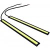 Auto LED svetlo COB - Biele