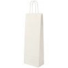 Papierová taška na víno - biela