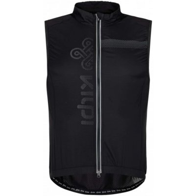 Kilpi FLOW-M BLACK men's cycling vest čierna