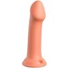 Silikónové dildo Dillio Platinum Big Hero oranžové, dildo s prísavkou 17,2 x 3,8 cm
