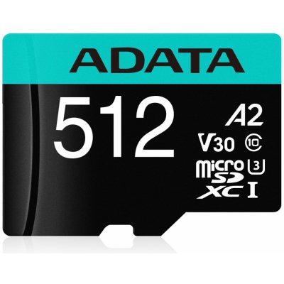 ADATA MICROSDXC 512GB AUSDX512GUI3V30SA2-RA1 od 77 € - Heureka.sk