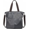 Kono dámska maxi taška na rameno s kontrastnými panelmi EH2221 25L sivá