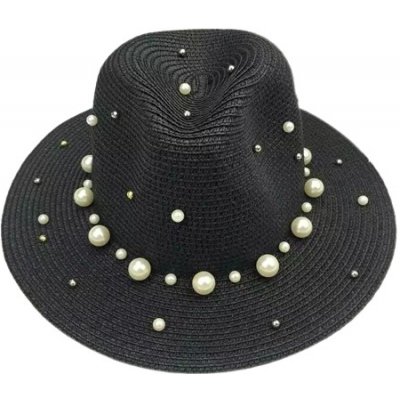 Miranda Dámský klobúk s perlami MP1909 Black