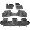 Koberce Gumenné REZAW-PLAST VW Sharan II, 2010-2022, 7 sedadiel so zvýšeným okrajom