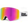 Snowboardové okuliare Horsefeathers Lynx white | mirror pink 25/26 - Odosielame do 24 hodín