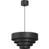 Luminex Luster na lanku RINGS 1xE27/15W/230V čierna LU3512 + záruka 3 roky zadarmo