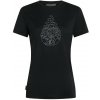 Dámske tričko Icebreaker Women Merino 150 Tech Lite SS Tee Hike Path Veľkosť: M / Farba: čierna