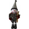 MagicHome Slovakia Trend Dekoracia Snehuliak chlapec s lyžami 60 cm