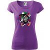 Šipkár kreslený terč - Dámske tričko Pure - XL ( Fialová )