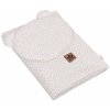 Mušelinová sada DOTS Teddy 30x35cm, 70x100cm, 2D, Baby Nellys, biela Baby Nellys