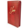 Božie Slovo - Nová zmluva, Žalmy a Príslovia 2025 - imitácia kože, tmavočervená so zipsom