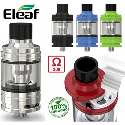 Eleaf Clearomizér Melo 4 D22 Červený 2ml