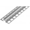 DL7/3 dilatačná lišta s výplňou 1/2 PU + 1/2 pryž, ACARA, hliník sivá, 11 mm, 2,5 m