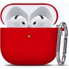 Ochranné pouzdro na Apple Airpods 4, silikónové hladké Farva: Červená