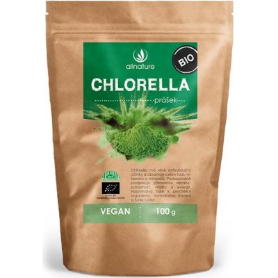 Allnature Chlorella prírodný antioxidant v prášku 100 g
