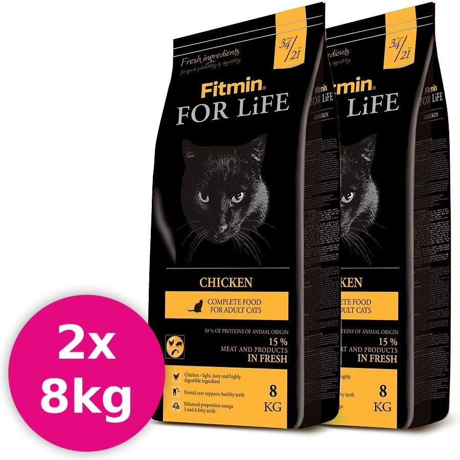 Fitmin For Life CAT Chicken 2 x 8 kg