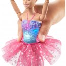 Bábika Barbie Barbie svietiaca magická baletka s ružovou sukňou