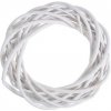Prútený veniec priemer 20 cm biely