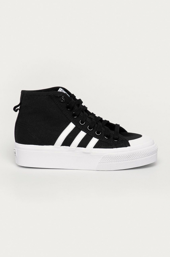 adidas Originals Nizza Platform Mid W clback / ftwwht / ftwwht