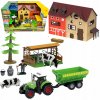 Súprava farma s príslušenstvom traktor zvieratá stodola farmár 13 dielov