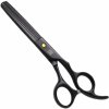 Pro Feel Japan KKC-630 Black profi kadernícke efilačné nožnice na vlasy 6' čierne
