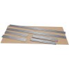 Majster Regál Extra HDF polica pre kovový regál RIVET, 150x45 cm, zinok, Zinok