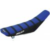 Poťah sedla BudRacing KTM SX/SXF 16-18, EXC-EXCF-XC-XC/F 250-500 17-19 blue/black stripes