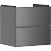 HANSGROHE Xevolos E závesná skrinka pod umývadlo, 2 zásuvky PushOpen, 580 x 475 x 555 mm, bridlicová matná sivá/bridlicová metalická sivá, 54177770