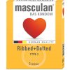 Masculan Ribbed+Dotted kondómy 3ks