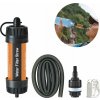 Turistický filter na vodu 8000 l Rúrka Núdzová slamka Survival Kempovanie