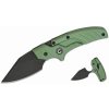 CIVIVI C21036-4 Typhoeus pevný nôž - tlačná dýka, Black Stonewash, zelená, hliník, kožné puzdro