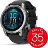 Garmin fenix E - 47mm, AMOLED, Stainless Steel/Graphite, Black band