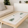 EVENIT Zimná šerpa - biely behúň na stôl stromčeky 320 E Polyester 40x90 cm