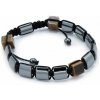 Magnetický Hematitový Náramok Shamballa Kocky Tigrie oko 1ks