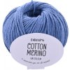 Pletacia vlna Drops COTTON MERINO UNI COLOUR 16 modrá