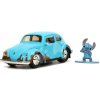 Autíčko VW Beetle 1959 s figúrkou Lilo & Stitch Jada kovové dĺžka 12,7 cm 1:32 od 8 rokov