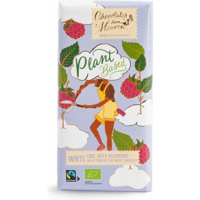 Chocolates From Heaven Ryžová čokoláda VEGAN s malinami 39% BIO 100 g