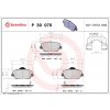 Sada brzdových platničiek, vždy 4 kusy v sade BREMBO P 30 070 (P30070)