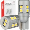 LED žiarovky CANBUS T10 W5W 12 SMD 3030 Biela 12V 24V AMiO-04243