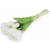 Umelá kytica tulipán - 1 zväzok 1 biela