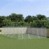 Vonkajšia ohrádka pre psa, strieborná, 6x10x2 m, galvanizovaná oceľ
