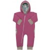 Zateplený jarný overal s kapucňou New Baby Spring purple-pink, veľ. 56 (0-3m)