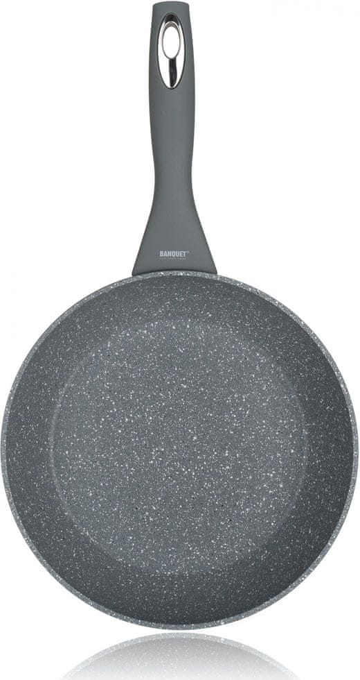 Banquet Pánev s nepřilnavým povrchem Granite Grey 24 cm